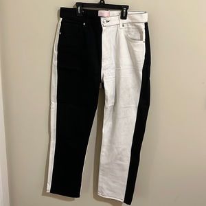 Revice Denim black and white jeans size 32